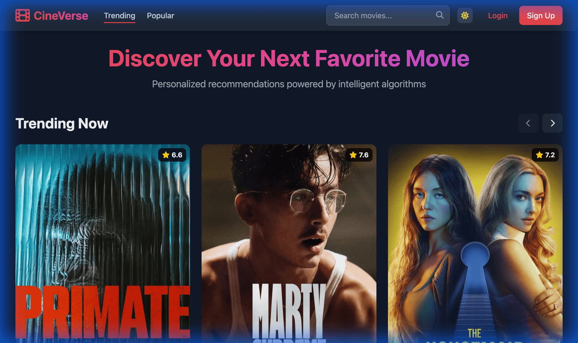 Movie Recommendation App